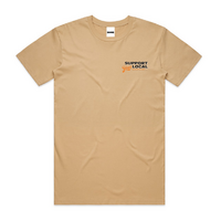 Boarders Support Your Local Tan Mens Regular Fit Tee