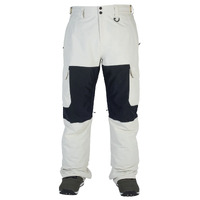 Bonfire Tactical Standard Fit Cargo Lt Grey Mens 2022 15K Snowboard Pants