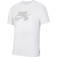 Nike SB Loose Fit BTS Logo White Mens Short Sleeve Tee