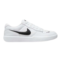 Nike SB Force 58 Premium Leather White Black Unisex Skateboard Shoes