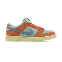 Nike SB Dunk Low Pro Premium Orange and Emerald Rise Mens Skateboard Shoes
