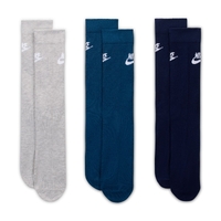 Nike Everyday Essential Multi Coloured Unisex Crew Socks 3 Pack