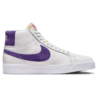 Nike SB Zoom Blazer Mid ISO White Court Purple Mens Skateboard Shoes