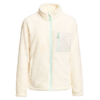 Roxy Alabama Full Zip Egret Womens Fleece Jacket Jumper