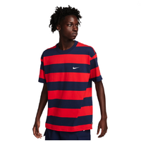 Nike SB Stripe University Red Navy Unisex Skate T-Shirt