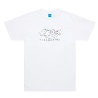 Frog Dino Logo White Mens Short Sleeve Tee
