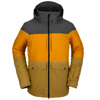 Volcom Tri Star Insulated Burnt Khaki Mens 15K 2021 Snowboard Jacket