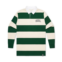 Girl Arch Striped Natural Forest Mens Rugby Jersey