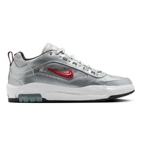Nike SB Ishod Air Max Metallic Silver Varsity Red Mens Skate Shoes