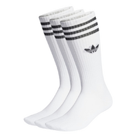 Adidas Solid White Crew Socks 3 Pack
