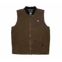 Krooked Diamond K Khaki Mens Vest