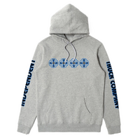 Independent Stacked Grey Heather Youth Pop Hoodie