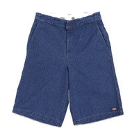 Dickies 13" Stone Washed Indigo Relaxed Fit Mens Multi Pocket Denim Shorts