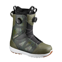 Salomon Launch Boa SJ Boa Camo Dark Olive Beluga Mens 2020 Snowboard Boots