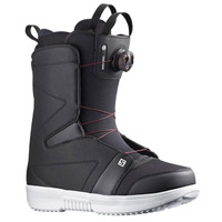 Salomon Faction Boa Black Black White Mens 2023 Snowboard Boots