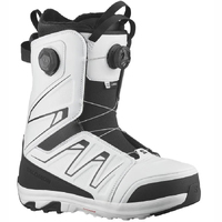 Salomon Launch Boa SJ White Black Mens 2025 Snowboard Boots