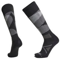 LéBent Shred Targeted Cushion Black Snowboard Ski Socks