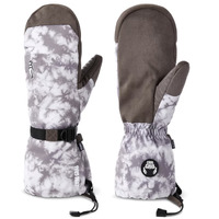 Crab Grab Cinch Grey Tie Dye Womens Snowboard Mitts