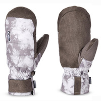 Crab Grab Snuggler Grey Tie Dye Mens Snowboard Mitts