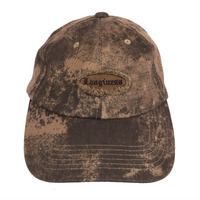 Wego Longiness Patch Brown Baseball Dad Cap Hat Used Vintage
