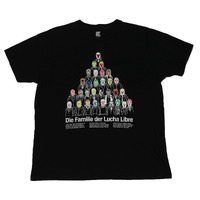 Mad Mex Die Familie Graphic Large Black T-Shirt Used Vintage