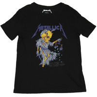 2017 Metallica Skull Printed Graphic Large T-Shirt Used Vintage