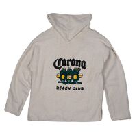 Corona Three frog Graphic Beach Club Hoodie Vintage Used