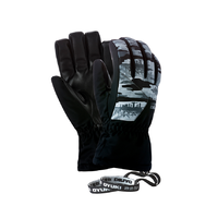 Oyuki Kuma Grey Camo Black Mens Snowboard Gloves