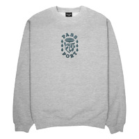 Passport Fountain Embroidery Grey Mens Sweater Jumper