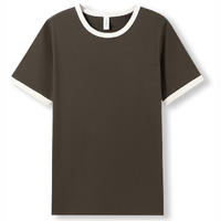 Ramo Unisex Ringer T-Shirt Brown Bone
