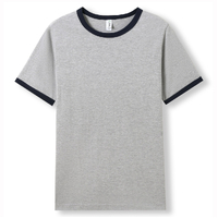 Ramo Unisex Ringer T-Shirt Grey Marle Navy
