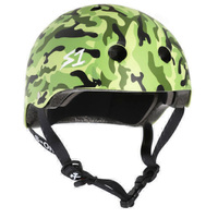 S1 Lifer Certified Camo Green Skateboard Helmet