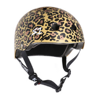S1 Lifer Certified Matte Leopard Skateboard Helmet