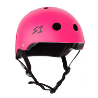 S1 Mini Lifer Certified Gloss Hot Pink Skateboard Helmet