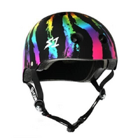 S1 Lifer Certified Rainbow Swirl Skateboard Helmet