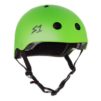 S1 Lifer Certified Bright Green Matte Skateboard Helmet