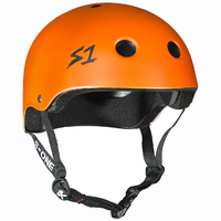 S1 Lifer Certified Matte Orange Skateboard Helmet