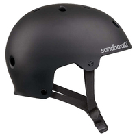 Sandbox Low Rider Legend Matte Black Mens Skate Snowboard Helmet