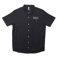 Sweetheart Going Out Black Pink Mens Button Up Shirt