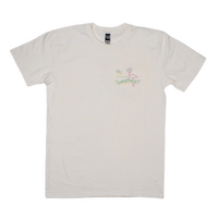 Sweetheart Neon Flamingo Natural Mens Short Sleeve Tee