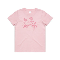 Sweetheart O.G Logo Pink Flamingo Youth Tee