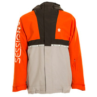 Sessions Scout Orange Grey Mens 10K 2021 Snowboard Jacket