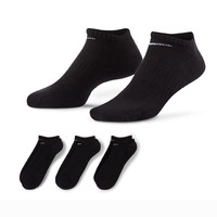 Nike Everyday Cushioned No Show Black Unisex Crew Socks 3 Pack