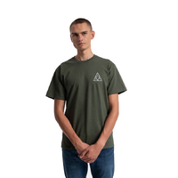 Huf Essentials Triangle Olive Mens Short Sleeve T Shirt