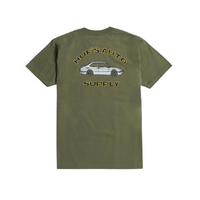 Huf Chop Shop Olive Mens Short Sleeve Pocket Tee