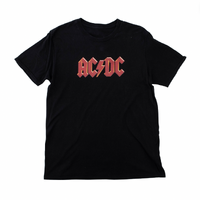 AC/DC Band Tee Black Medium T Shirt Used Vintage