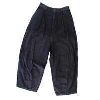 Unknown Super Baggy Black Small Chino Pants Used Vintage