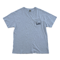 Lee Riders Pocket Grey Heather X-Large T-Shirt Used Vintage