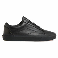 Vans Old Skool Pro Leather Black Mens Skateboard Shoes