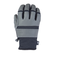 Pow Villain Gunmetal Grey Mens Snowboard Gloves